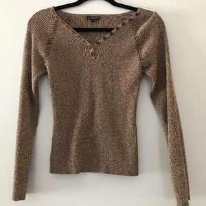 Effect tan vintage sweater